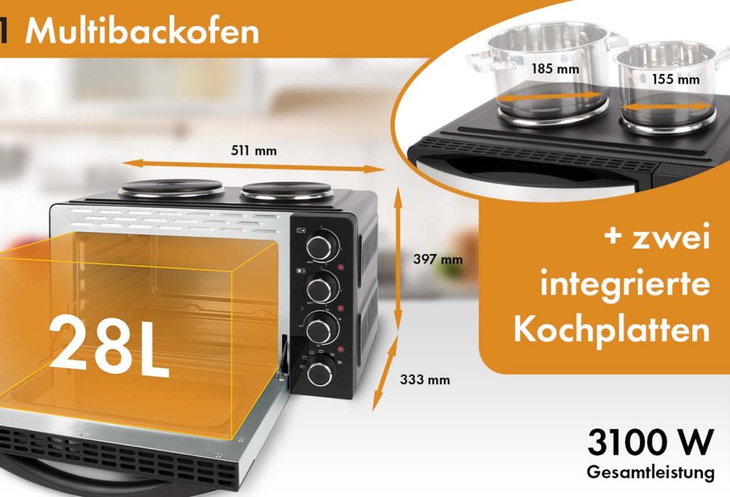 Der CLATRONIC KK 3786 Mini-Backofen: Vielseitig, kompakt und leistungsstark